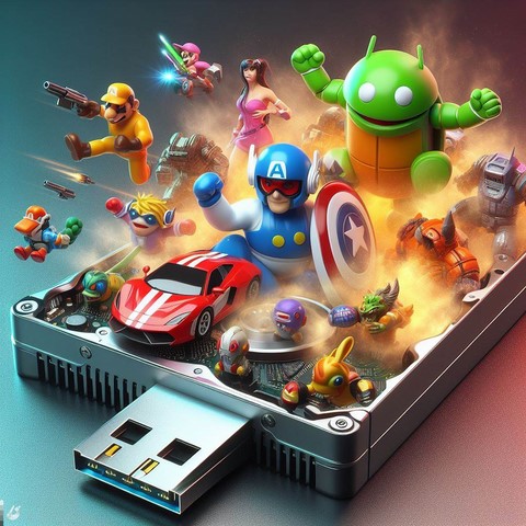 Une clé USB regroupant plus de 3000 jeux rétro